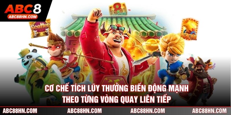 Cơ chế tích lũy thưởng biến động mạnh theo từng vòng quay liên tiếp